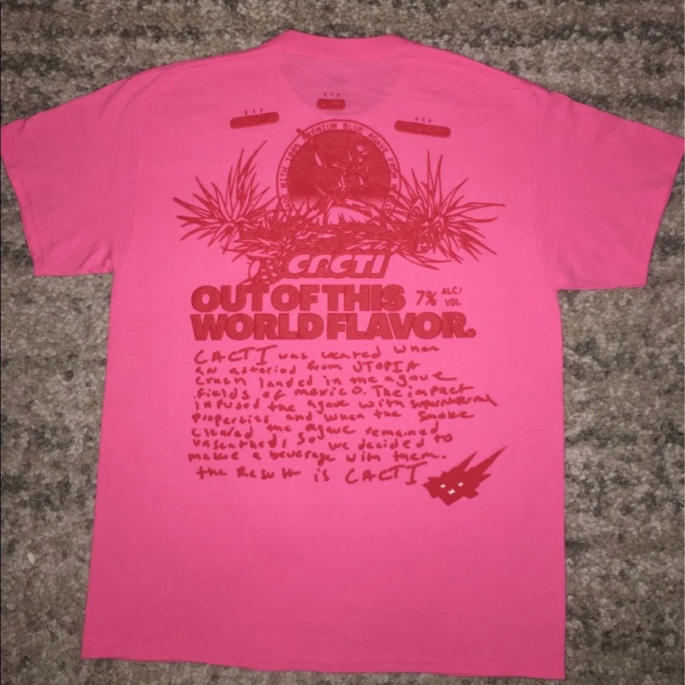 New Travis Scott rolling loud Cacti pink T-shirt size medium
